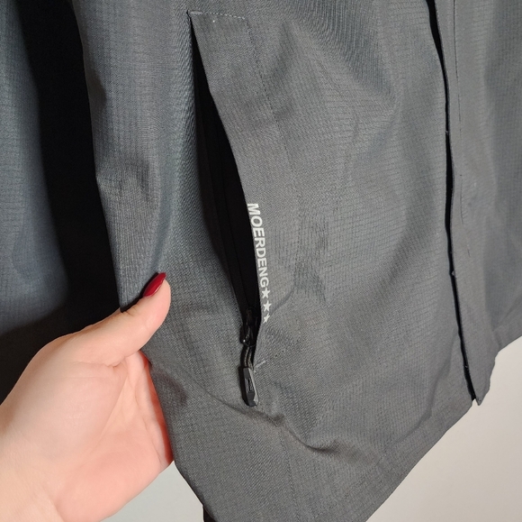Moerdeng Grey Jacket Waterproof Ripstop Breathable Mens Size Large - Picture 3 of 16